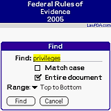 Federal Rules of Evidence 2005 downloadable Software