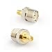 RF Coaxial Coax Adapter SMA Female to UHF Female SO-239 SO239 Pack of 2