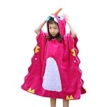 Tortor 1bacha(JP) バスローブ　子供　お風呂　プルー　　キッズ　触り心地も着心地も抜群　贈り物　癒される　ベビー服　赤ちゃん　5色　カジュアル　無地　可愛い　 (レッド)