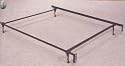 Full Size Bed Frame/Rail w/Glides for Headboard w/4 Legs