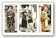 Little Friends Triptych by Kim Anderson 36"x24" Art Print Poster