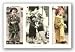 Little Friends Triptych by Kim Anderson 36"x24" Art Print Poster