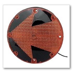 TURN LAMP, 7", YELLOW W/ARROW LENS, SCHOOL BUS, SINGLE CONTACT
