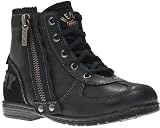 Replay Wish Garçon Noir Cuir Bottines