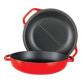 Kinetic Color Cast 4.86-Quart Casserole with Grill Pan Lid by Kinetic