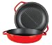Kinetic Color Cast 4.86-Quart Casserole with Grill Pan Lid