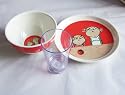 Charlie and Lola mealtime set: Plastic Plate, Bowl & Tumbler. 2007