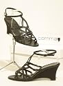 Traumhafte Comma Leder Sandalette schwarz