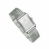 Elle Women's Sterling Silver Rolo Chain Bracelet Watch #4632MOPA