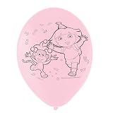 Dora The Explorer Party Balloons, pack 6, latex