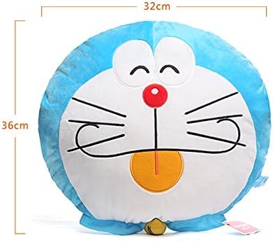 Lovely Doraemon Throw Pillow Plush Hand Warmer Christmas Gift (blue)