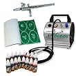 SALON TEMPORARY AIRBRUSH TATTOO KIT 16 Includes: COMPRESSOR, HOSE, AIRBRUSH, INK, AND STENCILS