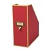 Cargo Atheneum Magazine File Box, Red, 11 by 10 by 4-Inch