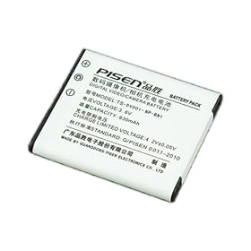 Pisen New Battery Dc/dv Battery for Sony Dsc-tx7c/dsc-tx5/dsc-w390/dsc-w380/dsc-w350/dsc-w320/dsc-w310/w360/w370/w330/wx5c/w570d/tx100/w550/w560/w580/wx7/wx10/hx7v/h70/dsc-t110/w570/w530/dsc-t99d/dsc-t99/dsc-wx5/dsc-tx9