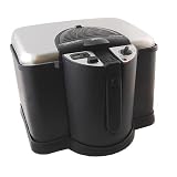 Rival 4 Liter Cool Zone Black and Stainless Steel Deep Fryer CZF725 by Rival