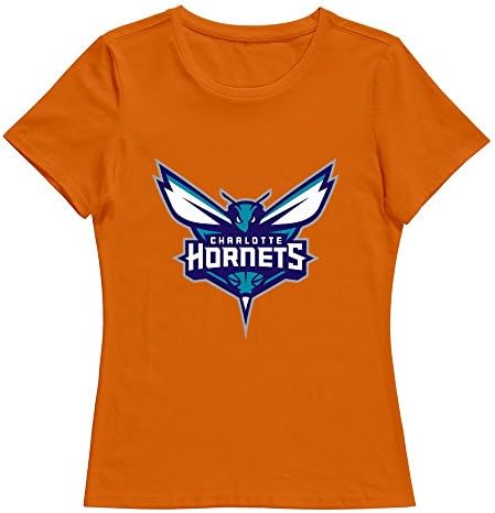 JDY3U Women Charlotte Hornets T-shirt XL Orange