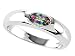 0.50 cts Genuine Mystic Rainbow Topaz Ring - 14kt White or Yellow Gold