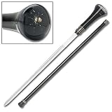 Sporting Goods : Sword Cane Spider Handle Clear Acrylic