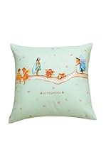 Anne Geddes Cojín Con Relleno Extraíble Fairies (Verde)