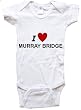 I LOVE MURRAY BRIDGE - MURRAY BRIDGE BABY - City Series - White, Blue or Pink Onesie / Baby T-shirt