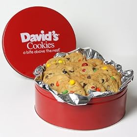 David's Cookies M&M Fresh Baked Cookies 2 lb. Tin