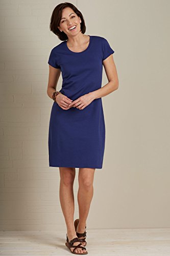 Fair Indigo Scoop Neck Fair Trade Organic Dress