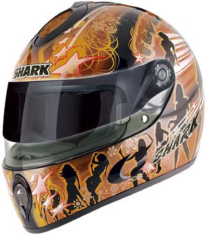 SHARK S800-S Fever, schw./bronze, Gr. S