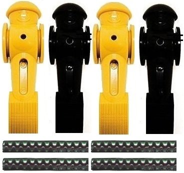 4 Tornado Foosball Men Counter Balanced Roll Pin