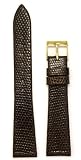 Men's Genuine Lizard Watchband  Brown 18mm Watch Band
