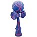 Blue & Orange Full Cracked Kendama And Extra String
