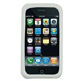 GTMax Premium Protector Leather Pouch Case - White For AT&T Apple iPhone 3G, 3GS 3G-S Cell Phone