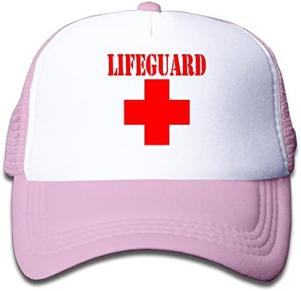 Unisex Kids Lifeguard Halloween Christmas Gift Adjustable Mesh Caps Sports Snapback Hats