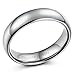 Tungary 6mm Mens Womens Tungsten Carbide Wedding Band Rings Engagement Promise Domed Size 4-14