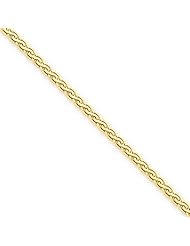 2.5mm, 14 Karat Yellow Gold, Flat Wheat Chain - 20 inch