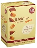 thinkThin BITES 100 Calorie Chocolate Toffee Nut, 5-Count, 4.4-Ounce Boxes (Pack of 6)