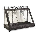 Elegant Clear Glass Tabletop Terrarium with Hinged Door 19