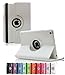 ShopNY Case - Apple iPad Air Case - 360 Degree Rotating Stand Case Cover with Auto Sleep / Wake Feature for iPad Air / iPad 5 (5th Generation) (White)