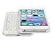 MXtechnic Slide-out Bluetooth Keyboard Protective Cover with Backlight for Apple iPhone 6 4.7 White