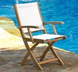 Riviera Folding Armchair-black