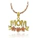 Jewelry : 14K Mom Flowers Pendant with 18" Chain