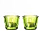 LEONARDO 086484 - Set/2 Tischlichter Contessa apfelgr�n