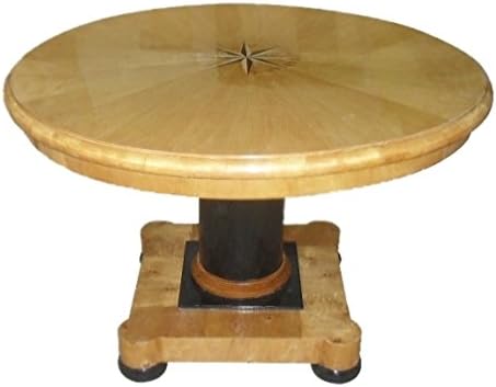 Sultane Antiques Center Table Vienna Biedermeier Style 48 x 32 x 48 (W x H x D)