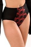 What Katie Did L5020 Lulu Red and Black High Waisted Knickers