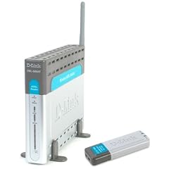 D-Link DSL-964 54 Mbit Wireless DSL-Modem Router (4-Port) und USB-2.0-Dongle
