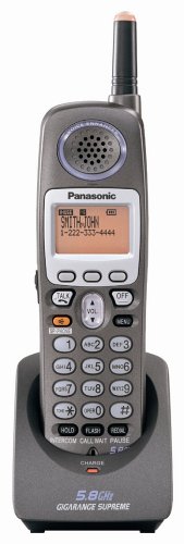 Panasonic KX-TGA650B 5.8GHZ Expandable 2-Line Handset for use with KX-TG6500B/6502B (Black)