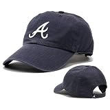 Atlanta Braves Navy Clean Up Adjustable Cap