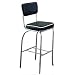 Set of 2 50's Black Retro Nostalgic Style Bar Chairs/Stools