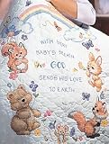 God's Babies Quilt Stamped Cross Stitch Kit, Craft Kit