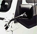 1955-86 Jeep CJ Black Side Mirrors