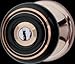 Door Locks Black/Gold Porcelain, Porcelain Keyed interior/exterior door knob set